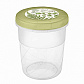 Банка 1,2л FILALEX с завинчивающейся крышкой с декором зеленый пластик