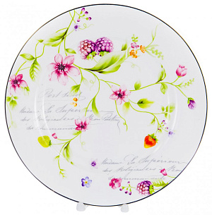 Набор столовой посуды 19 предметов BALSFORD Латона Ежевичный джаз (27см/21см/19см/салатник 23см) подарочная упаковка фарфор 000000000001183399