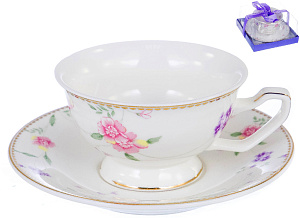 Чайная пара (чашка 220мл) BALSFORD Церера Джуна подарочная упаковка фарфор 000000000001193933