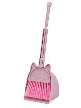 Совок с щеткой КИТТИ 38х16х13см/50х16см в ассортименте пластик_ST 000000000001228760