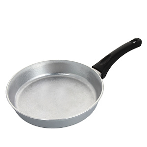 Сковорода 20см БИОЛ пластикова ручка крышка ровное дно алюминий 000000000001141623