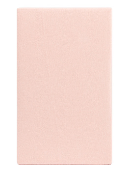 Простыня на резинке 90x200+25см DE'NASTIA розовая трикотажная 100% хлопок 000000000001211324