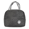 Термосумка Ланч бокс 23х13х19см 5л 2 ручки black/grey полиэстер 000000000001221486