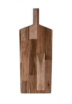 Доска универсальная 72x28x2см DE'NASTIA прямоугольная большая с ручкой коричневый дерево акация 000000000001216970