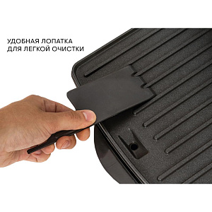 Электрогриль 4 порции 200-240В 2200Вт PIONEER антипригарное покрытие индикация работы и нагрева замок-фиксатор емкость для запекания металл 000000000001214161