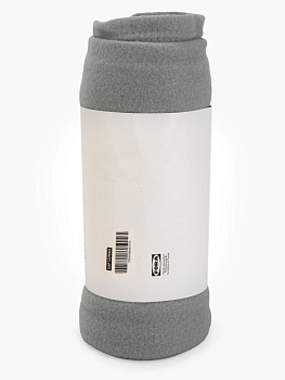 Плед 160х120см FORA плотность 130гр/м серый полиэстер 000000000001229005