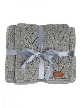 Плед с рукавами 160x160см DE'NASTIA серый акрил 000000000001218620