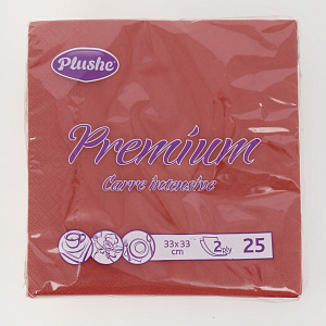 Салфетки бумажные 25шт 33х33см PLUSHE Premium carre intensive 2х слойные микс 000000000001208449