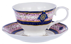 Чайная пара чашка фарфор 220мл/блюдце Дельта подарочная упаковка Паллада Balsford 107-04011 000000000001197840