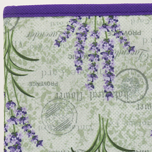 Коробка для хранения вещей 25x19x13см РУТАУПАК ЛАВАНДА с откидной крышкой ткань 000000000001211961