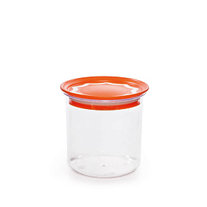 Круглая банка для сыпучих продуктов Полимербыт, 0.6л, пластик 000000000001058307