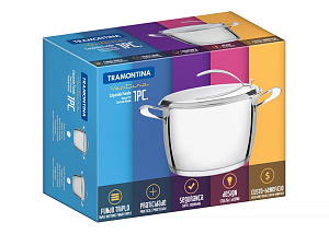 Кастрюля с крышкой 1,6л TRAMONTINA Ventura 62364/164-TR 000000000001181349