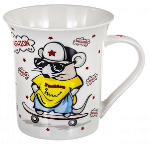 Кружка 310мл, NEW BONE CHINA,упаковка-гофрокороб, ЧУДЕСНЫЙ ДЕНЬ,170-08030 000000000001192696