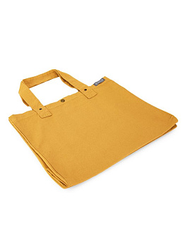 Сумка 38х44х22 DE'NASTIA Sea Salt Washed охра хлопок 000000000001225549