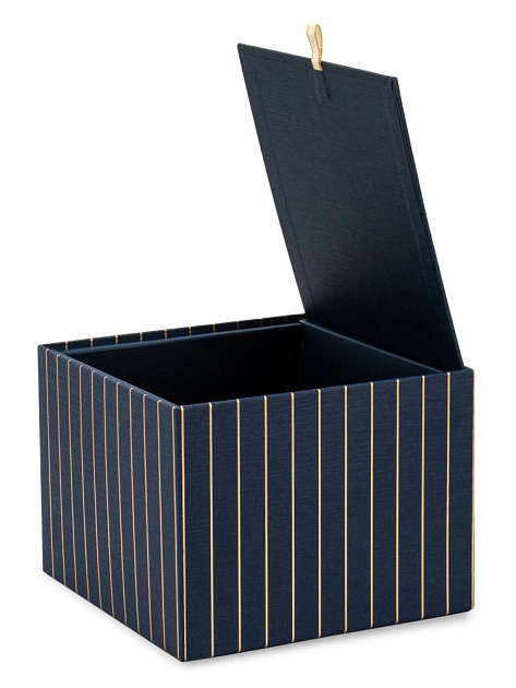 Коробка подарочная Куб 19х19х14см ПОЛОСКА в ассортименте картон 000000000001229169