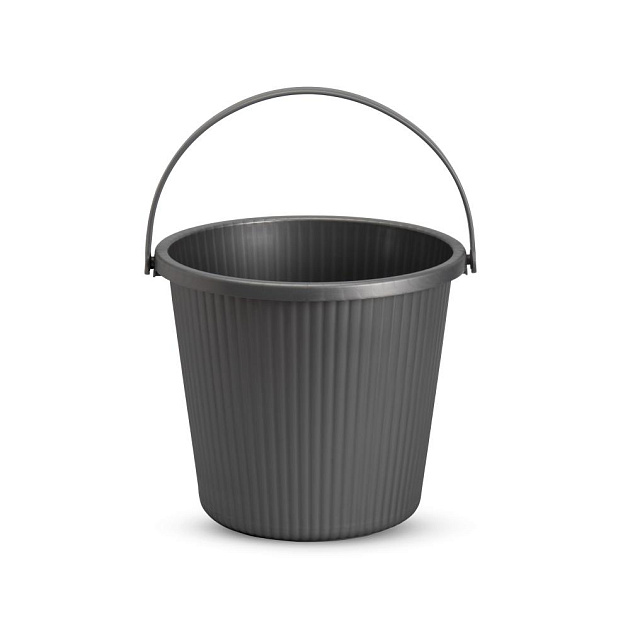 Ведро-стул 10л с крышкой вельвет в ассортименте полиэтилен 000000000001226283