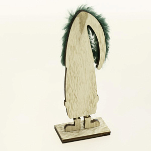 Декоративное украшение Маленький гном 6х4х19,5см зелёный 000000000001209784