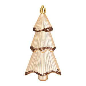 Декоративное украшение Набор 3шт 13,5см Елка серия Бронзовая микс пластик 000000000001224110