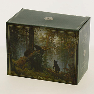 Банка двухсекционная Для специй п/упУтро в сосновом лесу,ZFC061-30 000000000001193109