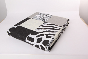 Покрывало 220х240см ПОСУДА ЦЕНТР стеганое зебра стеганое полиэстер 000000000001174838