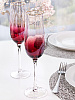 Набор фужеров для шампанского 2шт 250мл LUCKY Градиент бордовый стекло