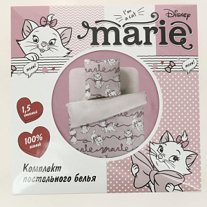 Комплект постельного белья 1,5сп Павлинка Кошка Мари с 1 нав 70х70см бязь 125гр/м2 100% хлопок 000000000001203578