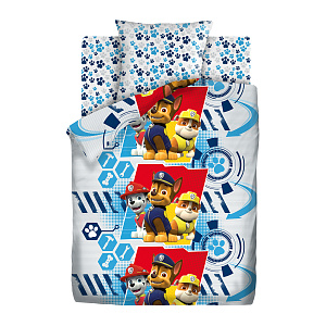 КПБ 1,5сп Щенячий патруль"Щенки наготове"бязь,пл120гр,100%хл 000000000001184088