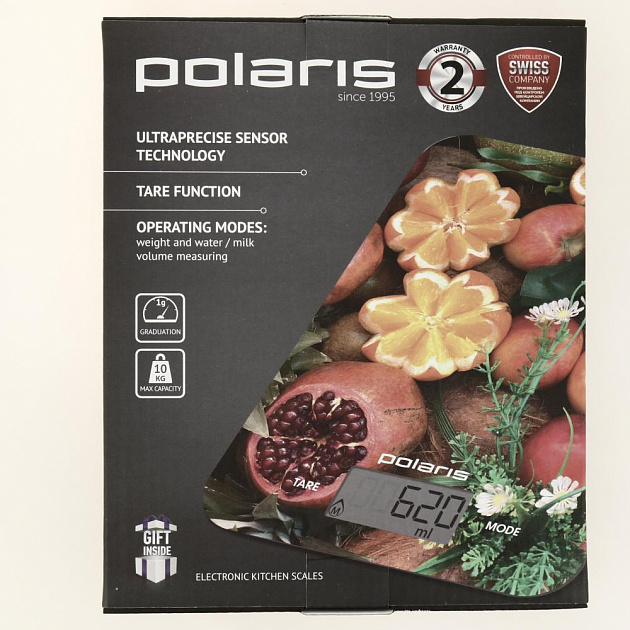 Весы кухонные электронные POLARIS PKS 1057DG Fruits 016737 000000000001203561