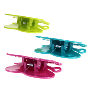 Зажимы для пакетов Бабочка Marmiton, пластик, 3 шт. 000000000001165954