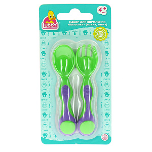 Набор для кормления Классика Lubby, от 4 месяцев 000000000001135472