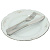 Обеденная тарелка Серый Орнамент Люкс Хауз, 24 см 000000000001003639