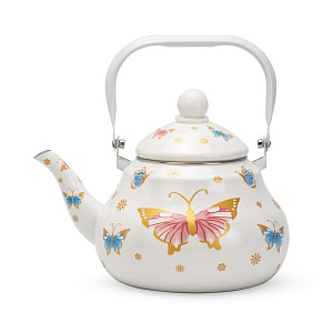 Чайник 2,5л Бабочки эмаль 000000000001223955