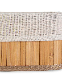 Набор корзинок для мелочей 3шт(30х20х12см,26х16х10см,22х12х8см) прямоугольный натуральный бамбук 000000000001227432