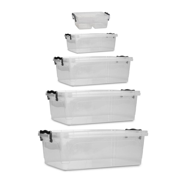 Контейнер для хранения 6л FORA прямоугольный с клипсами полипропилен 000000000001226269