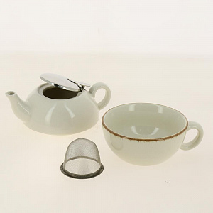 Набор чайный эгоист керамика 2шт чашка+чайник 380мл подарочная упаковка СОК Elrington HJC-1203-T 000000000001194016