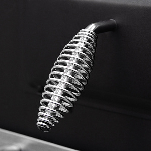 Мангал-гриль 113х64х106см черный сталь 0,8мм 000000000001213154