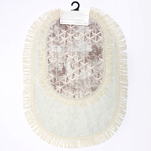 Набор ковриков 2шт (60х100см, 50х60см) ALAS EV TEKSTIL овальные полиэстер 000000000001212095