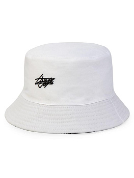 Панама 56-58см двухсторонняя белый хлопок/полиэстер 000000000001227470