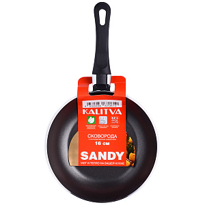 Сковорода 16см КАЛИТВА SANDY антипригарное покрытие бежево-золотистый алюминий 000000000001211029