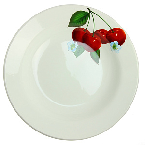 Глубокая тарелка Вишенка Кубаньфарфор, 20 см 000000000001005630