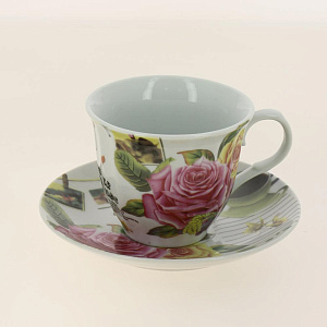 Набор чайный (13) 6 чашек 250мл+6 блюдец+чайник 1000мл, подар.уп ,CM-F13-SGB-011 000000000001170022