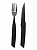 Набор столовых приборов для стейка 2 предмета (вилка+нож) DE'NASTIA черный нержавеющая сталь 000000000001218763