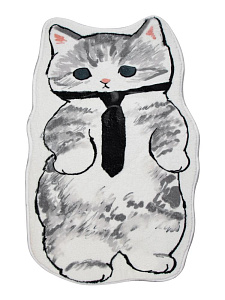Коврик 78х48см LUCKY котик в галстучке полиэстер 000000000001227076