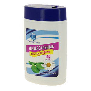 Салфетки влажные РУСАЛОЧКА универсальные банка 100 штук 000000000001187529