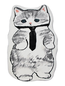 Коврик 78х48см LUCKY котик в галстучке полиэстер 000000000001227076