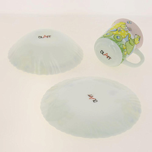 Н-р посуды 3шт тарелка190мм+сал-к165мм+кружка250мл пд/уп Прогулка CB-3BS-CH-1063 000000000001186364