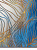 Коврик придверный 80х120см LUCKY Золотые волны синий/золотой полиэстер 000000000001220648
