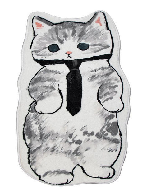 Коврик 78х48см LUCKY котик в галстучке полиэстер 000000000001227076