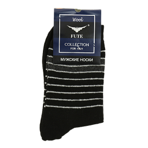 Носки мужские р.40-44 FUTE тонкая ангора шерсть30% полиамид25% вискоза20% ангора20% эластан5% 000000000001208830
