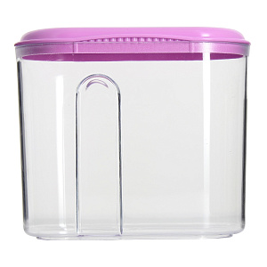 Емкость для сыпучих продуктов 1л PHIBO с дозатором бежевый пластик 000000000001059490